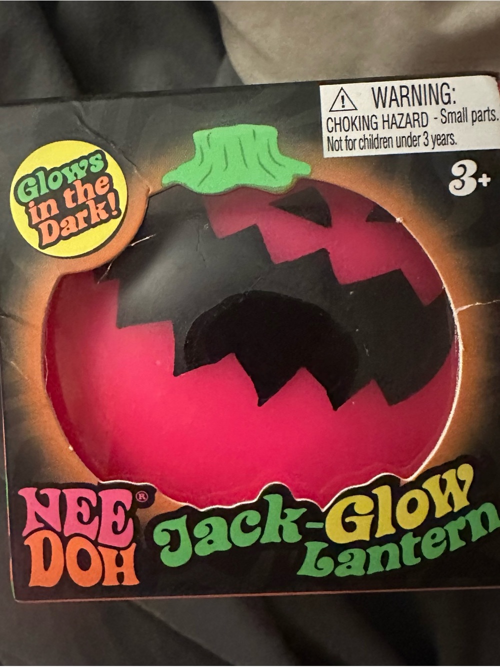 NeeDoh Jack-Glow Lantern Kids Pumpkin Toy - Pink Glow